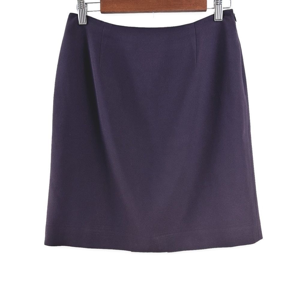 Jones‎ New York Essentials Women's 10 Petite Pencil Skirt Eggplant Purple Career